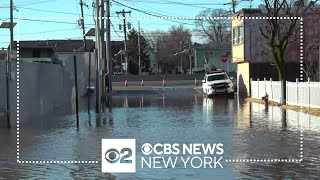 Saddle River floods Main Street in Lodi New Jersey [upl. by Nnyleak866]