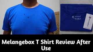 Melangebox Royal Blue T Shirt Review After Wash  Melangebox Royal Blue T Shirt Review After Use [upl. by Warfold277]