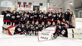 RHA Kelowna 4OT vs Shawnigan Lake School 3  2023 CSSHL Western Championship U18 Female Final [upl. by Ailic605]