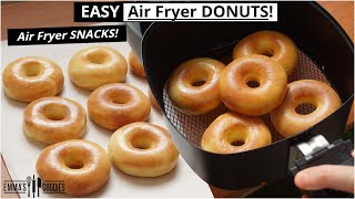 EASY Air Fryer DONUTS Better than Krispy Kreme 🔥 The Best Glazed Air Fryer Donuts Recipe [upl. by Oinotnas]