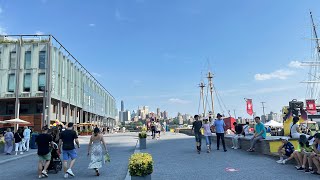 Beautiful Waterfront at THE SEAPORT Lower Manhattan NYC [upl. by Lachman]