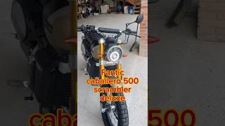 Fantic caballero 500 scrambler deluxe un altra nuova moto [upl. by Arracahs100]