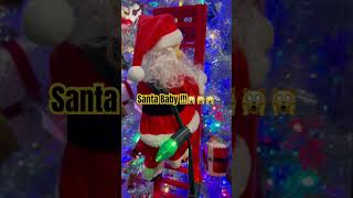 Santa Claus is Climbing Up christmasishere christmasdecor [upl. by Holub]