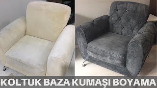 KOLTUK KUMAŞI ve BAZA BOYAMA Desen Kumaş Boyası [upl. by Harriot]