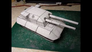 Building E 100 Uber Fictional Super Heavy Tank papercraft paperart sciencefiction fantasy [upl. by Nosbig48]