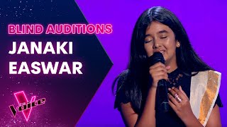 The Blind Auditions Janaki Easwar sings Lovely by Billie Eilish [upl. by Laurie459]