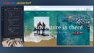 Creating Animated Website using HTML CSS and Javascript  GSAP Tutorial [upl. by Rheingold]