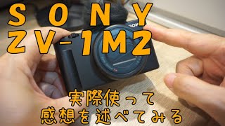 【日々雑感】VlogカメラZV 1M2を試用【Sony】 [upl. by Jen634]