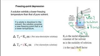 MW of a solute from the depression in freezing point of the solvent [upl. by Nomael]