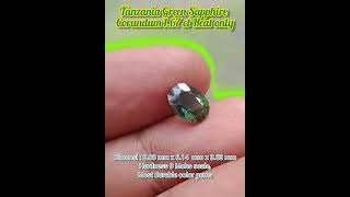 Green sapphire corundum gemstone batuakik [upl. by Inahet]