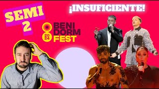 Análisis de la SEMIFINAL 2 del BENIDORM FEST 2024 [upl. by Calvo]