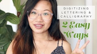 Digitizing amp Vectorizing Handlettering in Photoshop amp Illustrator  Sarah B Calligraphy [upl. by Azar]