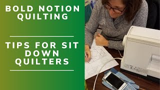 Sit down Free Motion Quilting Tips to get started [upl. by Tiana]