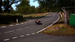 I Crash Exactly Like Guy Martin at Ulster GP in Same Place [upl. by Walston205]