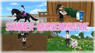 SommerMorgenroutine im Stall 🐴🌅 Longieren  Strandausritt⛱️ SSO FMA Realistic Roleplay [upl. by Dalohcin]