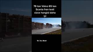 Volvo Ve Scania Fren Testi [upl. by Ylram]