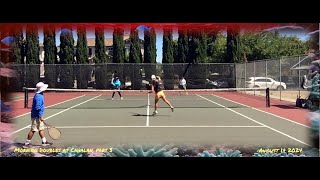 Morning Tennis Doubles at Cahalan part 3 August 14 2024 [upl. by Agni994]