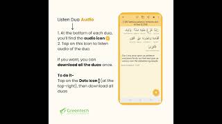 Dua amp Zikr Hisnul Muslim Tutorials 9  Listen and Download Dua Audio [upl. by Janet]