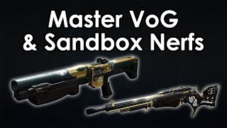 Destiny 2 Big Sandbox Nerfs amp Master Vault of Glass Revealed [upl. by Allimaj]