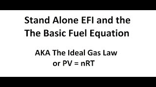 The Basic EFI Fuel Equation [upl. by Radloff480]