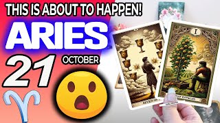 Aries ♈️😲THIS IS ABOUT TO HAPPEN💖 horoscope for today OCTOBER 21 2024 ♈️ aries tarot OCTOBER 21 [upl. by Aleahcim]