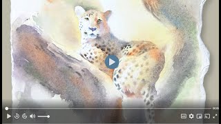 Watercolor Demo  African Leopard [upl. by Arika522]