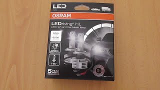 OSRAM LEDriving HL LED Gen 2 H7 67210CW  ReviewTeste [upl. by Rodrich]