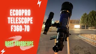 ECOOPRO 70mm Refractor Telescope Review  ECOOPRO Telescope F36070 Manual Unboxing [upl. by Ennair]