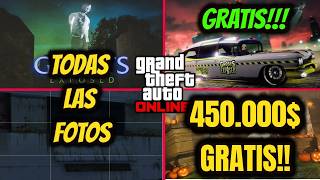 😎TODAS las UBICACIONES de FANTASMAS FOTOS GTA 5 ONLINE DLC HALLOWEEN 2024 [upl. by Nodlew]