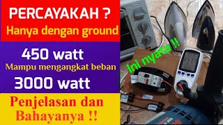 Cara agar Listrik 450 watt bisa ngangkat beban 3000 watt bahayakah [upl. by Lessirg553]