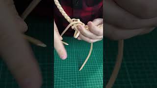 Natural leather necklace  Turkish knot knots necklace diy [upl. by Rab180]