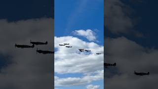 Spitfire Formation at Sywell Airshow 2024 [upl. by Ykcir509]