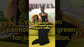 Cynthia Erivo painted herself green for just 1 million celebrity CynthiaErivo [upl. by Anauqahc]