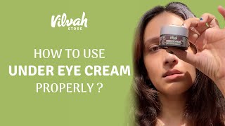 mcaffeine under eye cream review blushnglam style ytshorts skincare virel [upl. by Neleb72]