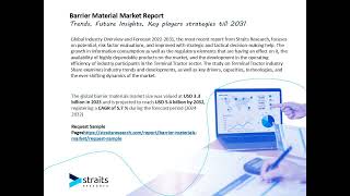 Barrier Material Market VIDEO [upl. by Thorr]