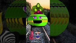 2 different colors Cute cats amp baby vs nine Pacman four Gta 5 bigfoot amp train driver tom [upl. by Anilahs]