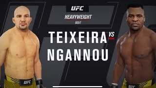 Glover Teixeira vs Francis Ngannou Ufc 4 [upl. by Xineohp]