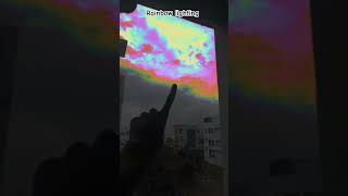 Rainbow lightning 😱 very very rare phenomenon omgscary [upl. by Garold]