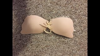 Glamaker Push Up Strapless Bra with Drawstring Reusable Invisible Silicone Backless Bras [upl. by Infeld79]