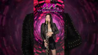 APT on BASS CLARINET😳 apt bassclarinet clarinet rose brunomars [upl. by Werbel]