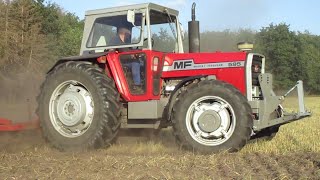 Massey Ferguson 595 Allrad Traktor 1977  88 PS Sound [upl. by Aromas]