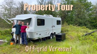 Project progress and a property tour Vermont DIY offgrid home build [upl. by Nithsa]