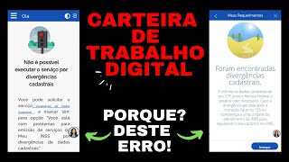 COMO SABER A DIVERGENCIA DA CARTEIRA DE TRABALHO DIGITAL [upl. by Eelsha]