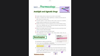 PharmacologyAnxiolytic and hypnotic drug  Benzodiazepines   كلية الصيدلة المرحلة الرابعة [upl. by Desdamonna751]