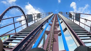 Batman The Dark Knight POV 4K Front Row 60fps Six Flags New England Agawam MA [upl. by Radie]