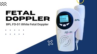 Fetal Doppler FD01 BPL  Modes of fetal Doppler  How to use  Volume updown settings [upl. by Jocko]