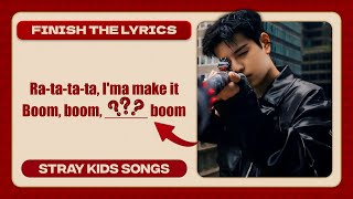 SKZ QUIZ 2024  FINISH THE LYRICS OF THE STRAY KIDS SONG 🎵  Visually Not Shy [upl. by Llerahs164]