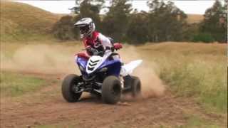 MXTV Bike Review  Yamaha Raptor 90 [upl. by Ecerahs]