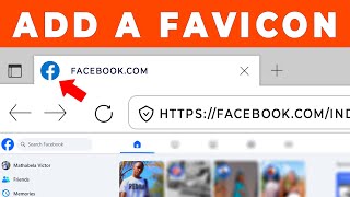 How to Add Favicon to Your HTML Website 💙  Custom Favicon Tutorial [upl. by Nylzzaj]