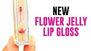 New Flower Jelly Lip Gloss  Yay or Nay Tina Tries It [upl. by Laniger]